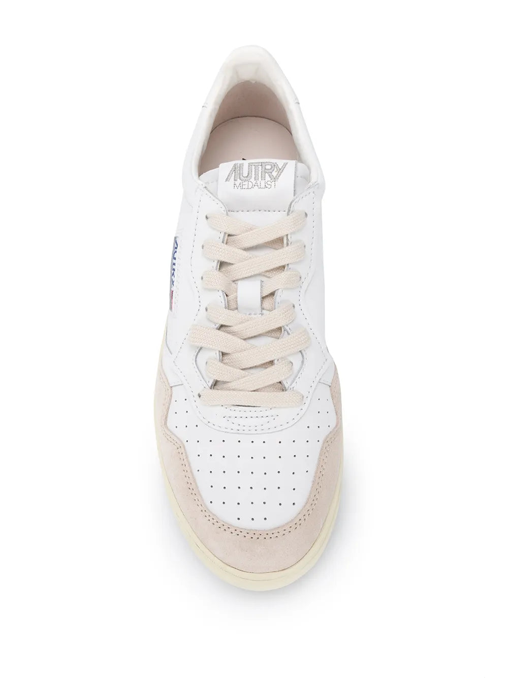Autry tenis bajos MEDALIST de piel blanca y gamuza beige | Zapatos | Image 4